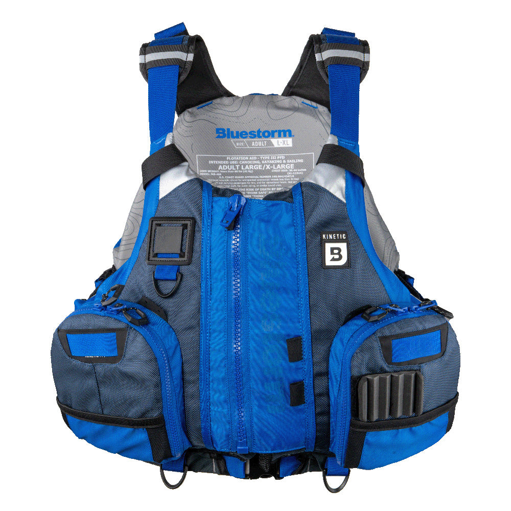 Bluestorm Kinetic Kayak Fishing Vest - Deep Blue - S/M