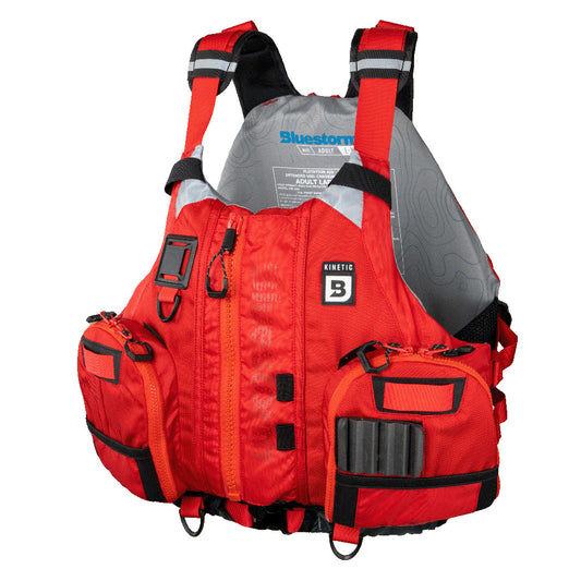 Bluestorm Kinetic Kayak Fishing Vest - Nitro Red - 2XL/3XL